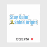 ositive Quote Sticker with Meditation Emoji