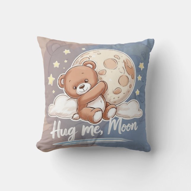 Osito Kawaii with Stars - Sweet and Tierno Design Cushion (Front)