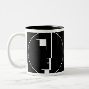 Oskar Schlemmer Bauhaus Logo Two-Tone Coffee Mug
