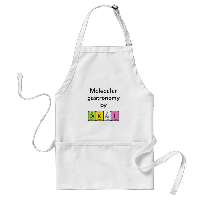 Oskari periodic table name apron (Front)
