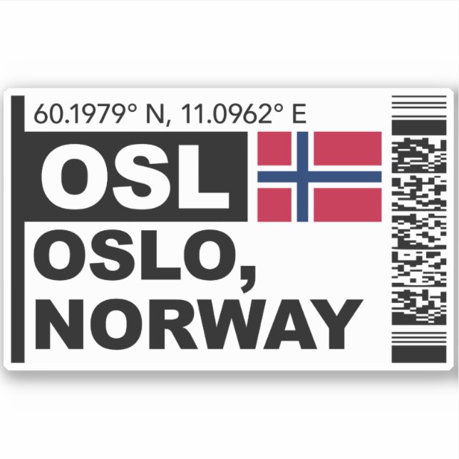 OSL Oslo Boarding Pass - Norway Travel (Front)