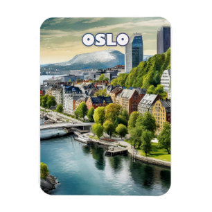 Oslo, a Scandinavian jewel with clear banks Magnet