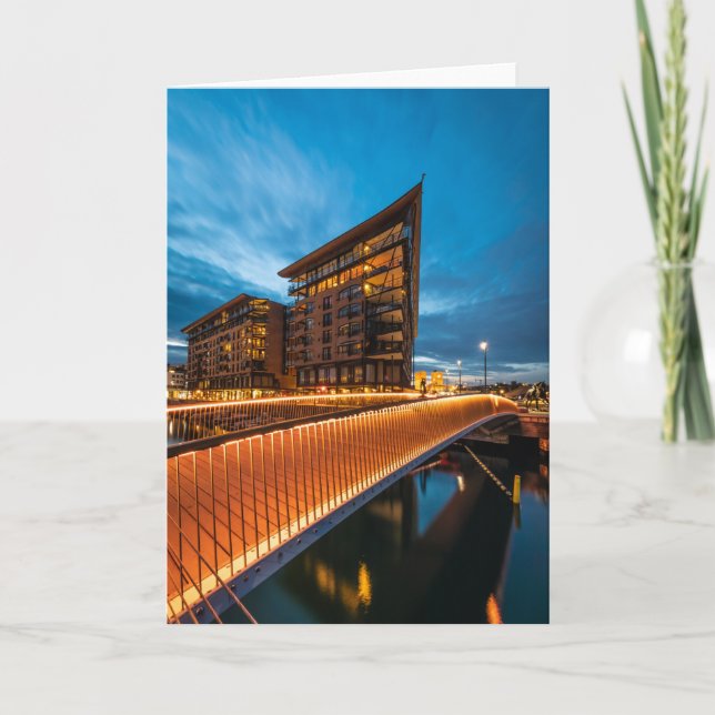 Oslo at night, Norway Card (Front)