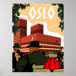 Oslo, City Hall, Norway Poster