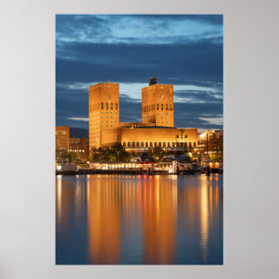 Oslo City Hall Norway Poster