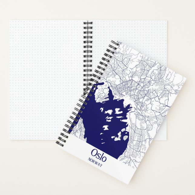 Oslo City Map Bullet Journal (Inside)
