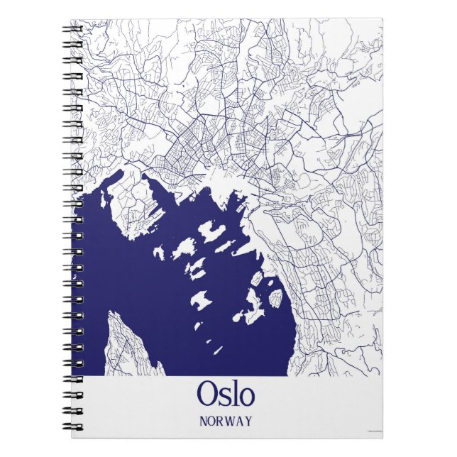 Oslo City Map Notebook (Front)