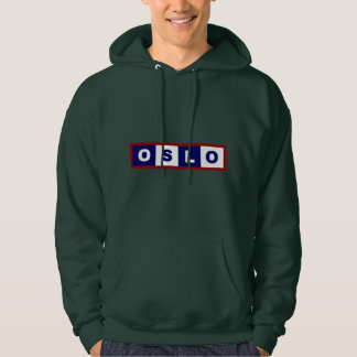 Oslo City, Norway Minimal Design Hoodie