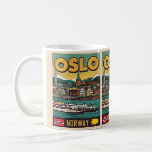Oslo ferries Norway comic souvenirs and gifts Coffee Mug