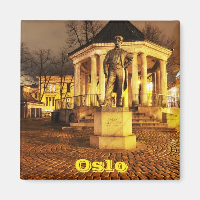 Oslo, Norway at night Magnet (Front)