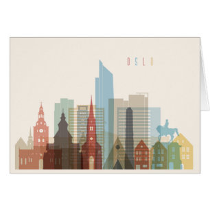 Oslo, Norway City Skyline