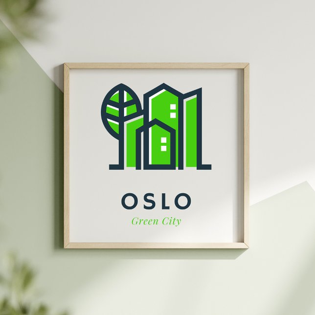 Oslo Norway Europe Sustainable Green City Poster (Creator Uploaded)