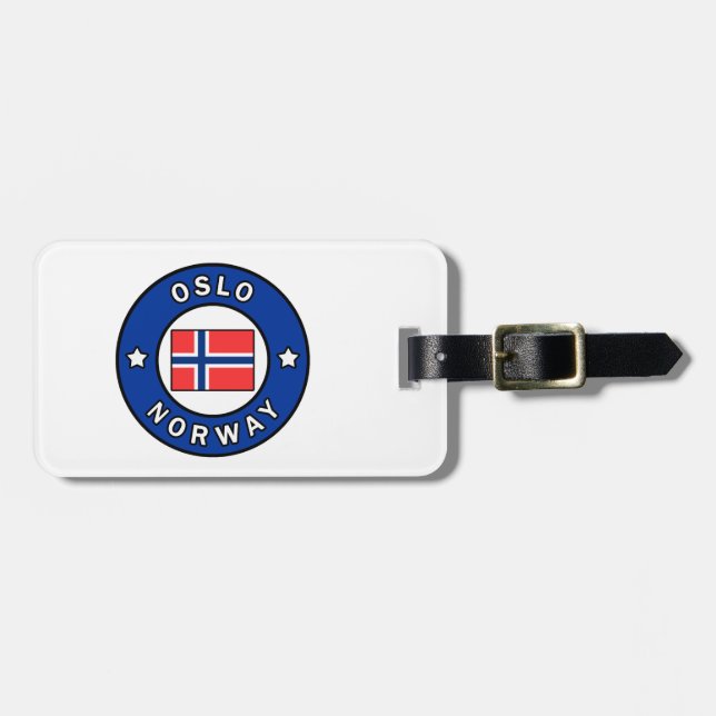 Oslo Norway Luggage Tag (Front Horizontal)