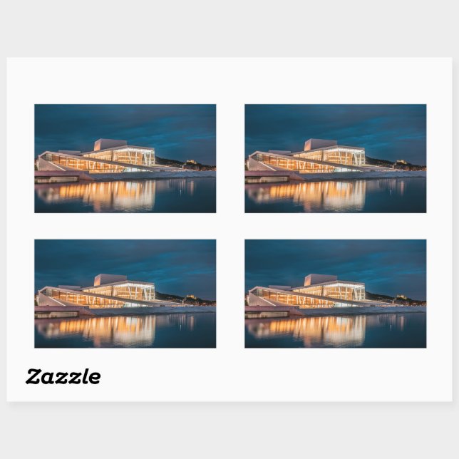 Oslo Norway Rectangular Sticker (Sheet)