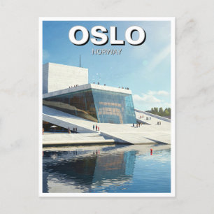 Oslo Norway Travel Postcard