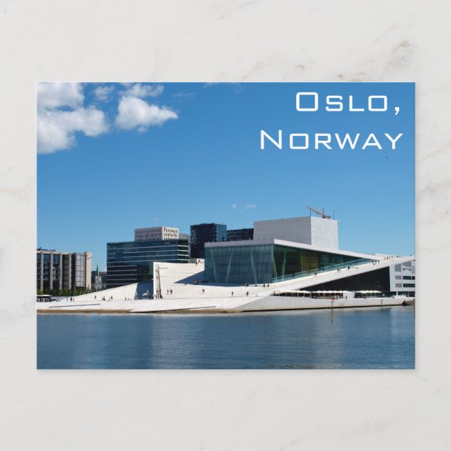Oslo Opera House In Norway On A Summer Day Postcard (Front)