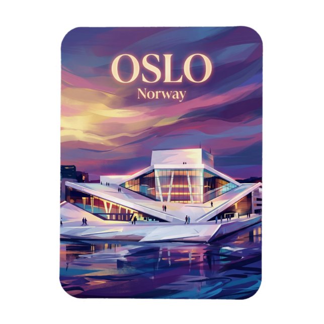 Oslo Opera House Norway Magnet (Vertical)
