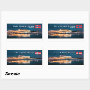 Oslo Opera House Rectangular Sticker