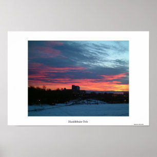 Oslo Sunset Poster