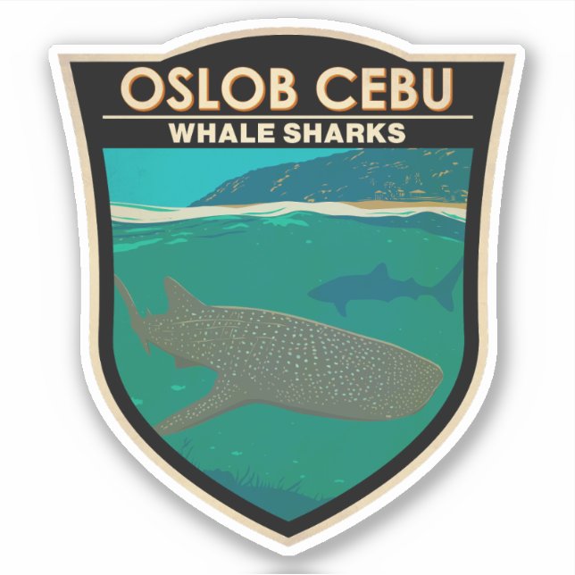 Oslob Cebu Philippines Whale Shark Travel Vintage (Front)