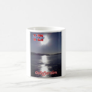 Oslofjorden - Norway - Panorama by Night - Coffee Mug