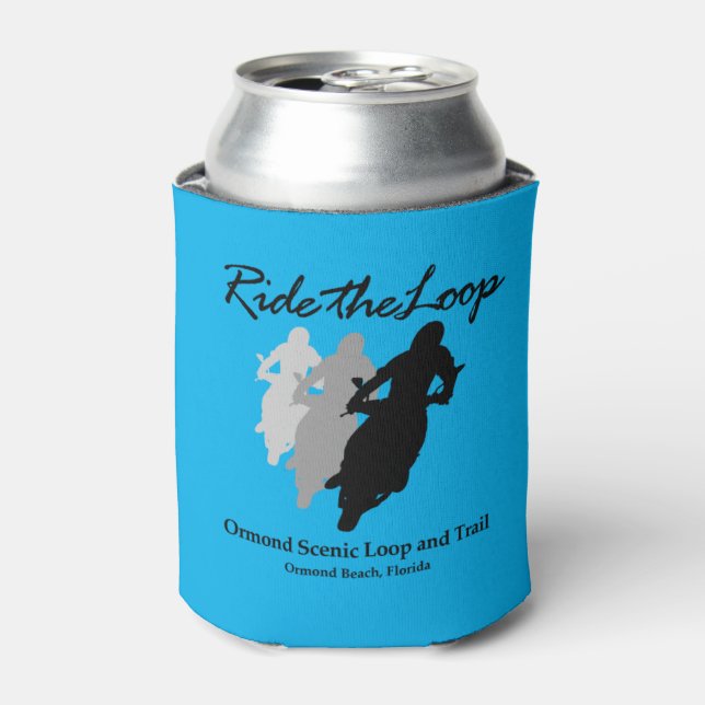 OSLT Ride the Loop Motorcycle Can Cooler (Can Front)