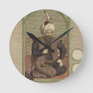 Osman I (1259-1326) founder of the Ottoman Empire Round Clock