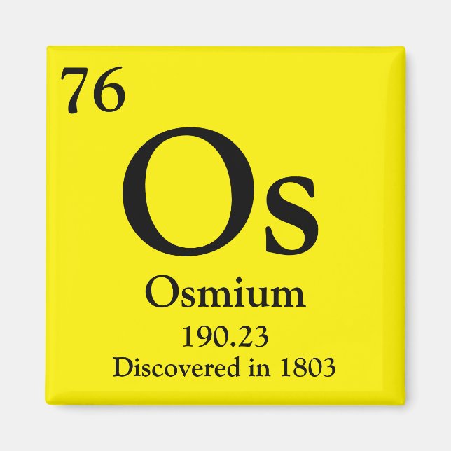 Osmium Periodic Table Magnet (Front)