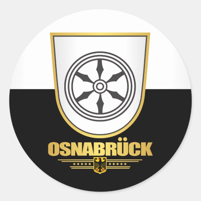 Osnabruck Classic Round Sticker (Front)