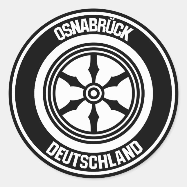 Osnabrück Round Emblem Classic Round Sticker (Front)
