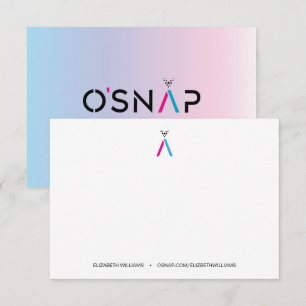 O'Snap Ambassador Note Thank You Card
