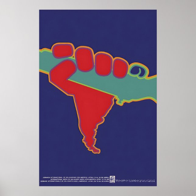 OSPAAAL Poster International Week of Solidarity (Front)