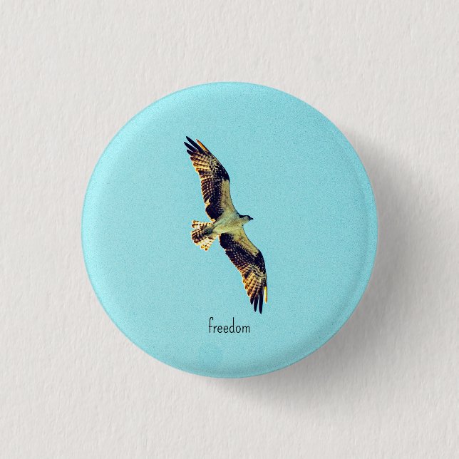 Osprey art 3 cm round badge (Front)