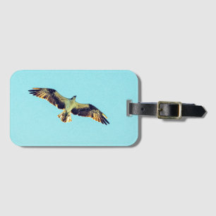 Osprey art luggage tag
