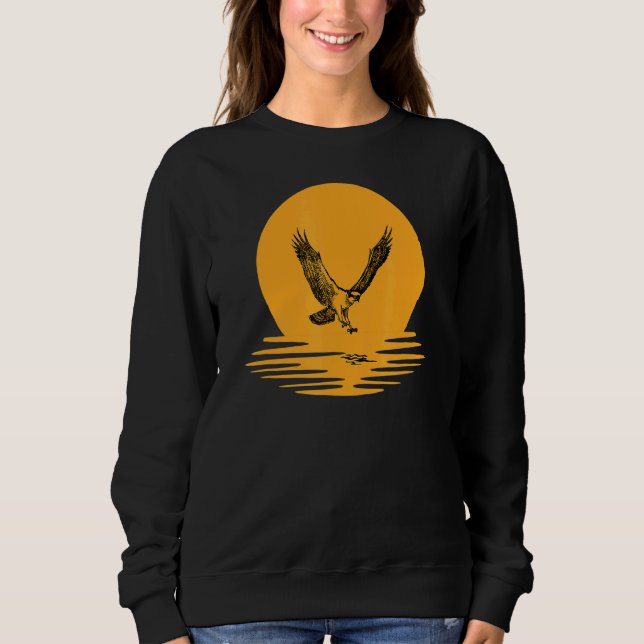 Osprey Bird Hunting Sunset Orange For Men Women Bo Sweatshirt (Front)