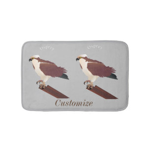 Osprey Hawk Raptor Thunder_Cove Bath Mat