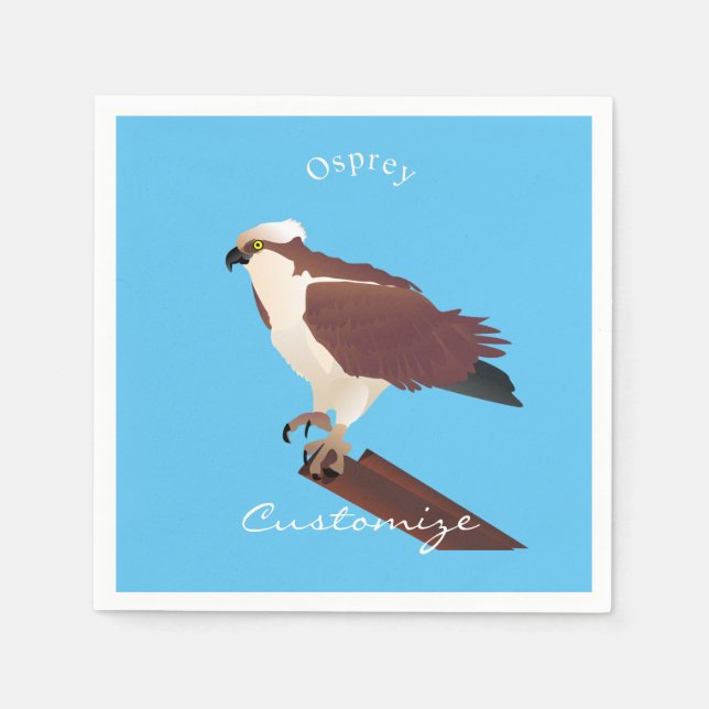 Osprey Hawk Raptor Thunder_Cove Napkin (Front)