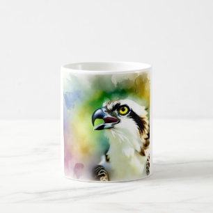 osprey in watercolor 151024AREF136 - Watercolor Coffee Mug