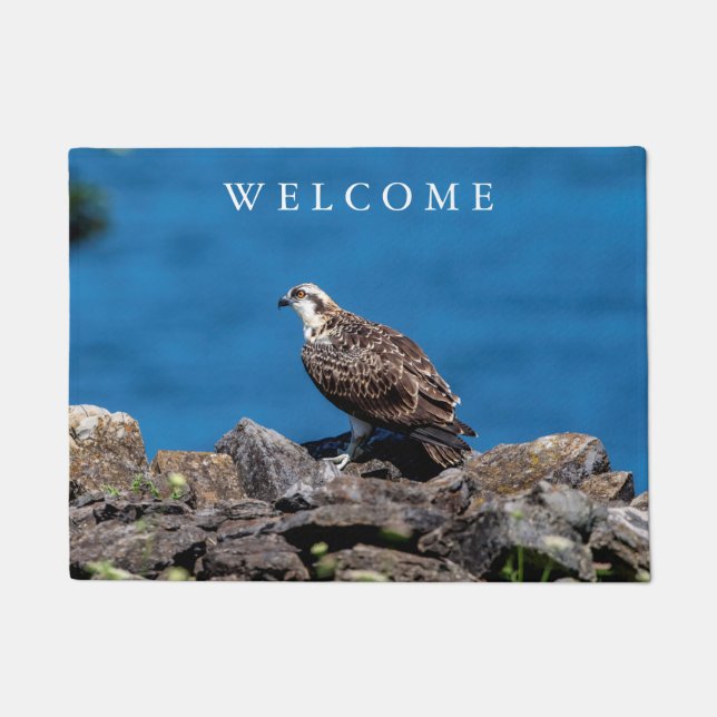 Osprey on the rocks doormat (Front)