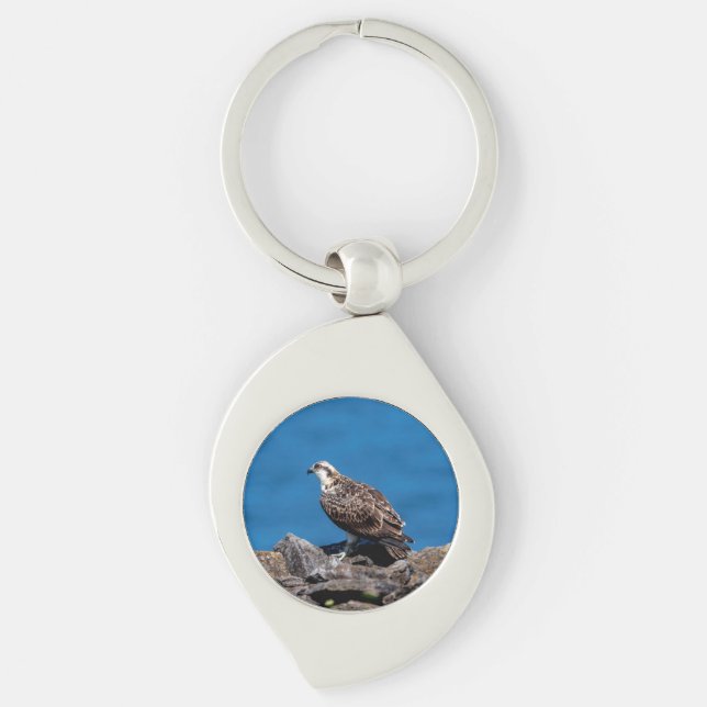 Osprey on the rocks key ring (Front)