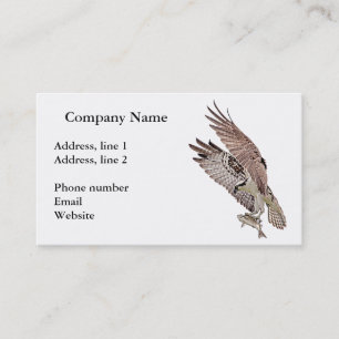 Osprey with a fish business card