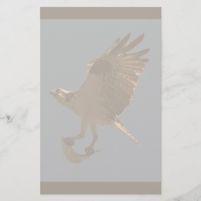 Osprey with Fish Stationery (Front)