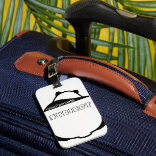 ossan*panda bear luggage tag