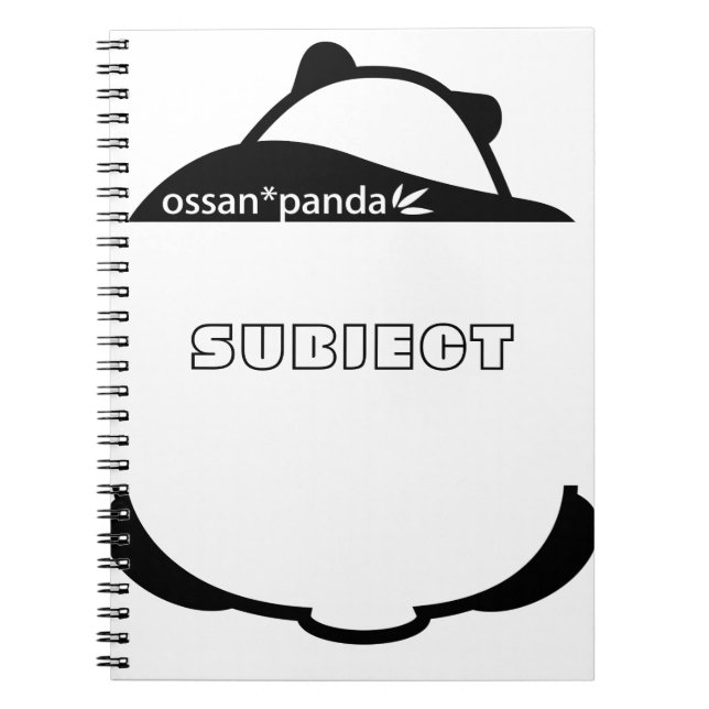 ossan*panda bear  notebook (Front)