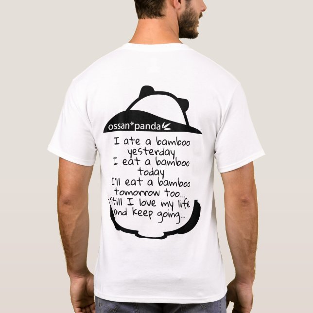 ossan*panda bear   T-Shirt (Back)