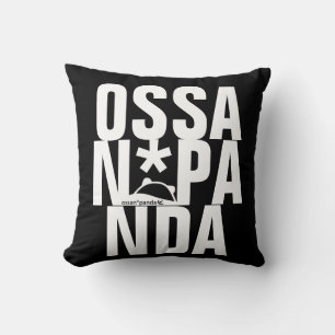 ossan*panda bear  throw pillow