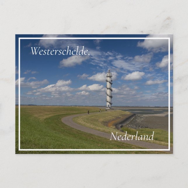 Ossenisse Radar Tower, Zeeland, Netherlands Postcard (Front)