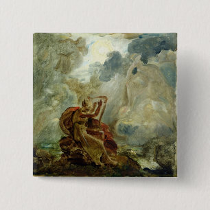 Ossian Conjures Up the Spirits 15 Cm Square Badge