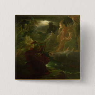 Ossian Conjuring up the Spirits of the River 15 Cm Square Badge