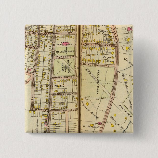 Ossining, New York 15 Cm Square Badge (Front)